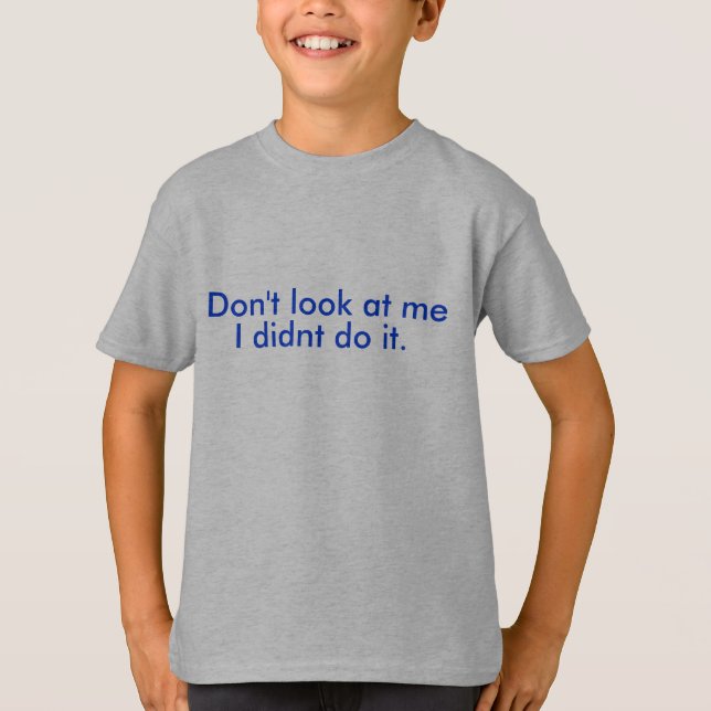 Camiseta T-shirt engraçado dos miúdos (Frente)