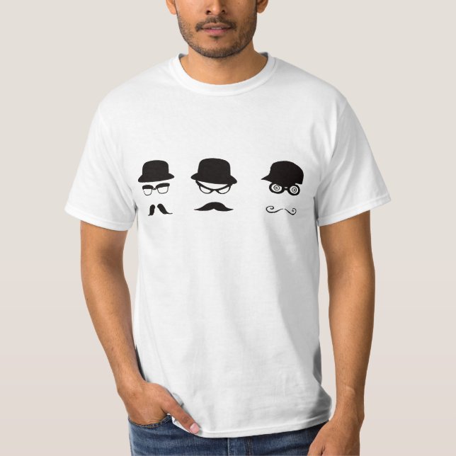 Camiseta T-shirt engraçado dos moustaches (Frente)
