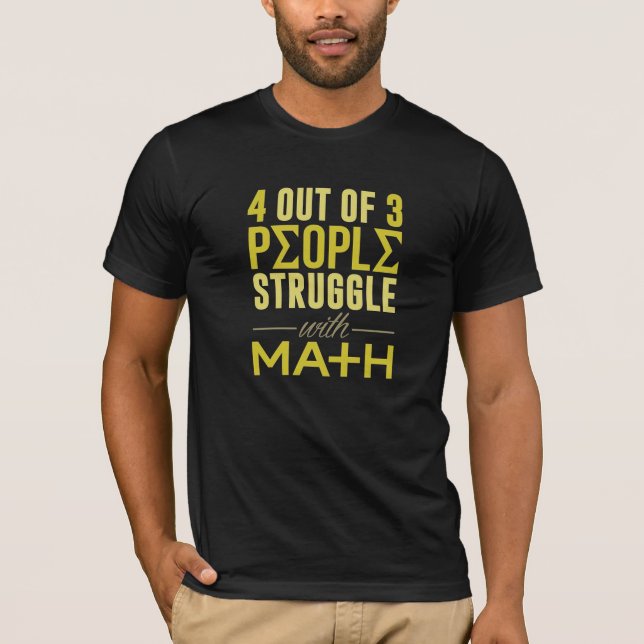 Camiseta T-Shirt Engraçado em Matemática (Frente)