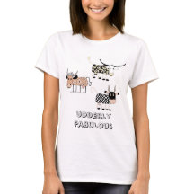 T-shirt engraçado fabuloso da vaca de Udderly
