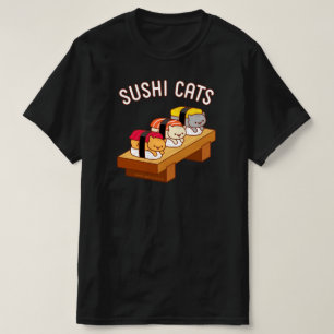 Camiseta T-Shirt Engraçado - GATOS SUSHI