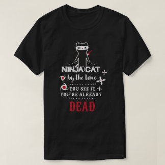Camiseta T-shirt engraçado legal do slogan do gato de Ninja