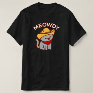 Camiseta T-Shirt Engraçado - "MEOWDY"