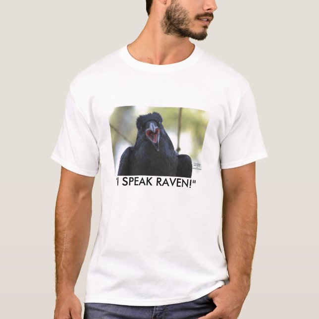 Camiseta T-Shirt Engraçado Negro Raven (Frente)