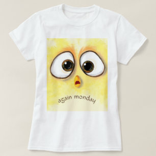 Camiseta T-Shirt Engraçado Olhos Surpreendidos - Texto Pers