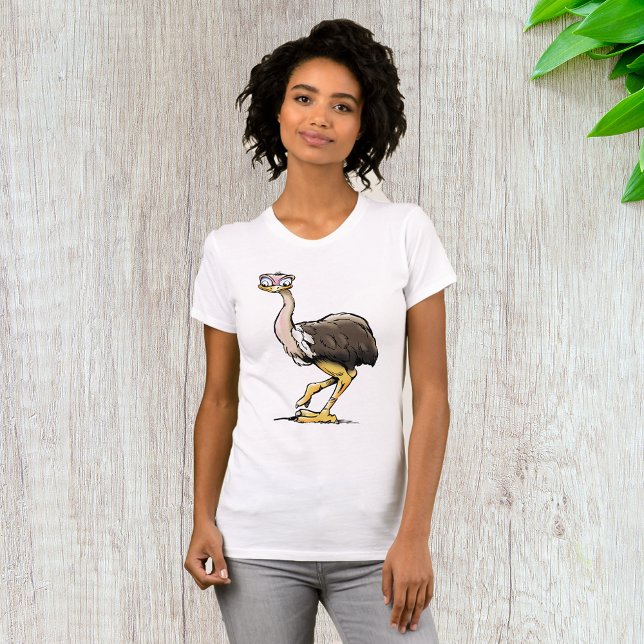 Camiseta T-Shirt Engraçado Ostrich (Criador carregado)