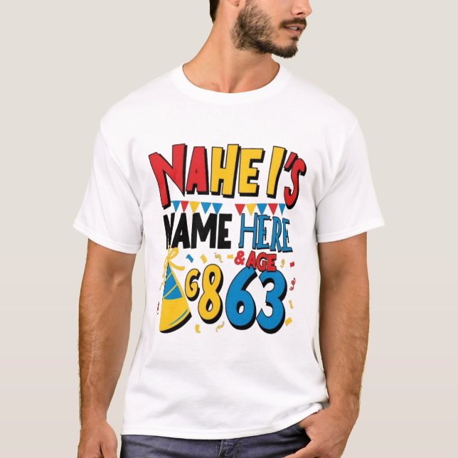 Camiseta T-Shirt Engraçado Personalizado - Nome Personaliza (Frente)
