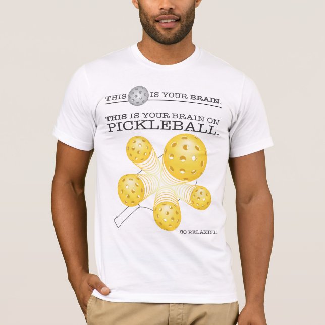 Camiseta T-Shirt Engraçado Pickleball (Frente)
