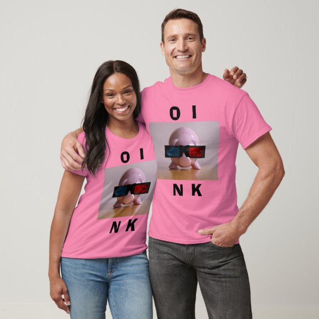 Camiseta T-Shirt Engraçado Pink Bank (Unissex)
