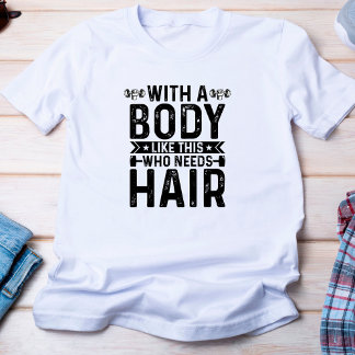 Camiseta T-Shirt Engraçado Sem Cabelo