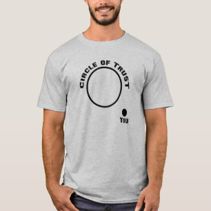 Camiseta T-Shirt Engraçado, Você Fora do Círculo de Confian