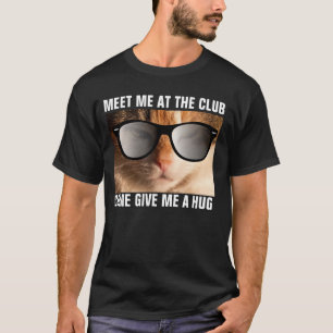 Camiseta T-shirt engraçados do gato do hip-hop