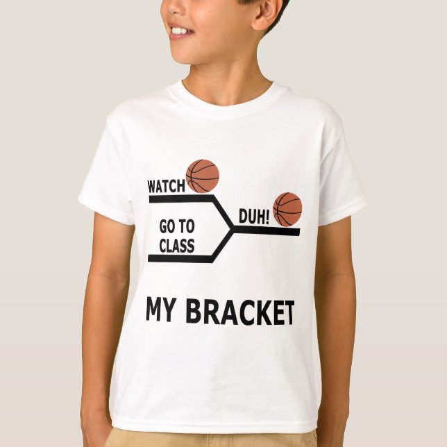 Camiseta T-shirt engraçados do suporte do basquetebol da (Frente)