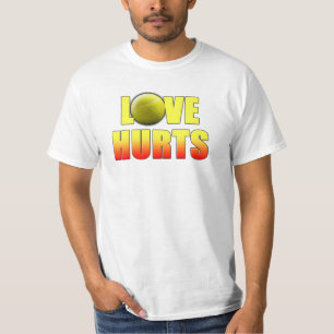 Camiseta T-shirt engraçados do tênis, os danos do amor