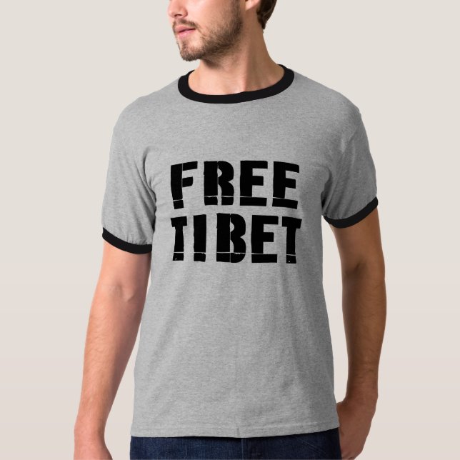 CAMISETA T-SHIRT & ENGRENAGEM LIVRES DE TIBET (Frente)