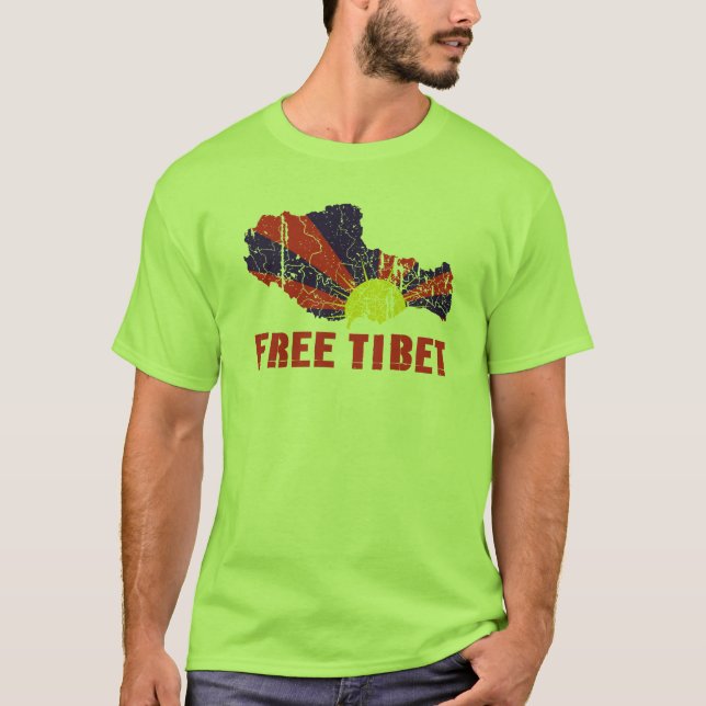 CAMISETA T-SHIRT & ENGRENAGEM LIVRES DE TIBET (Frente)