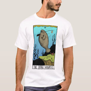 Camiseta T-shirt enorme da luz do peixe-boi dos homens