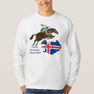 Camiseta T-shirt equestre de Tulane Islândia