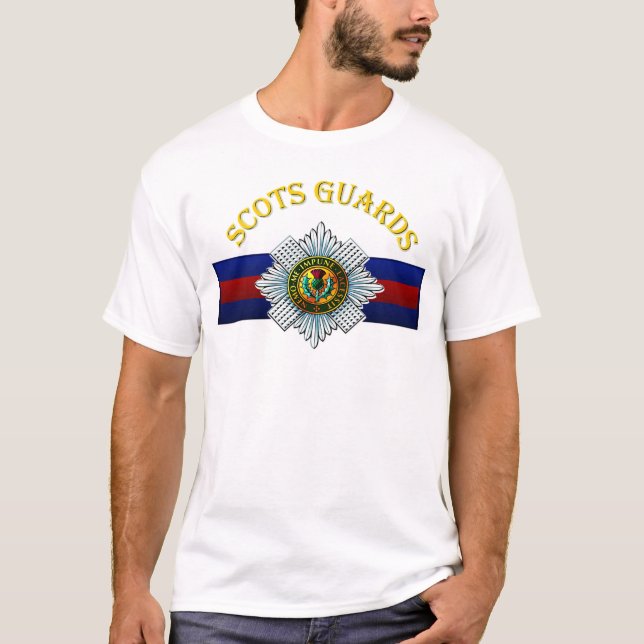 Camiseta T-shirt escocês das guardas (Frente)