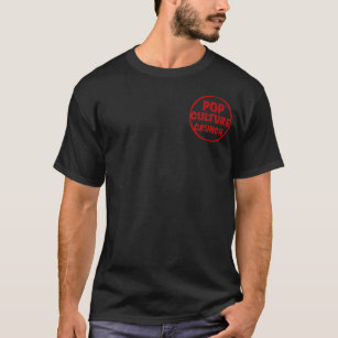 Camiseta T-shirt escuro básico da trituração do cultura Pop