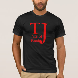 Camiseta T-shirt escuro da banda de TJ