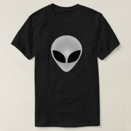 Camiseta T-Shirt Escuro da Cabeça de alienígena