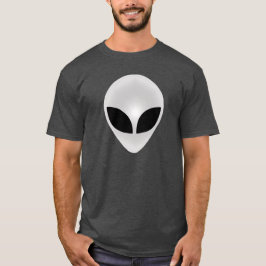 Camiseta T-Shirt Escuro da Cabeça de alienígena