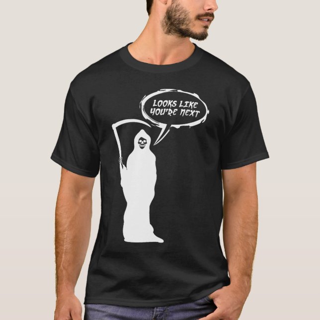 Camiseta T-Shirt Escuro da Grim Reaper (Frente)