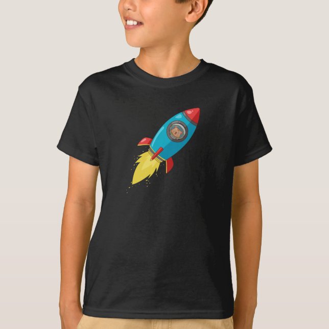 Camiseta T-shirt escuro de Tabitha Fink Rocket (Frente)