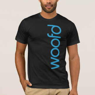 Camiseta T-shirt escuro de "Woofd"