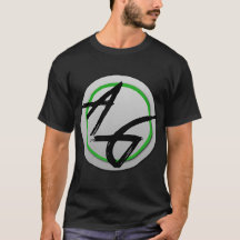 T-shirt escuro do logotipo do jogo do VÉRTICE