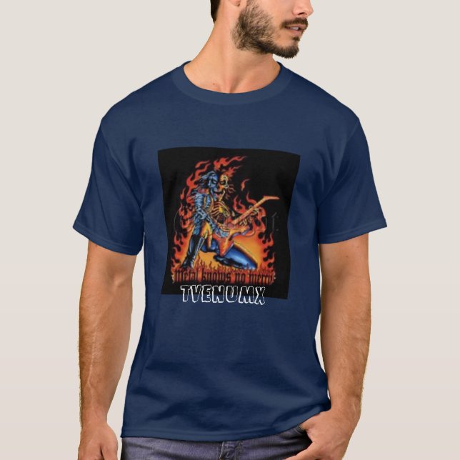 Camiseta T-shirt escuro dos homens - personalizado (Frente)