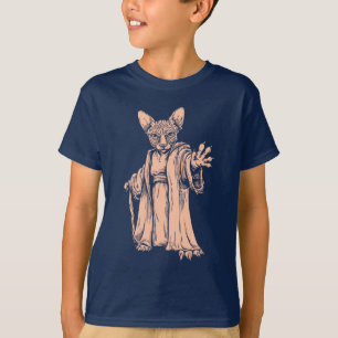 Camiseta T-shirt escuro mestre de Sphynx para miúdos