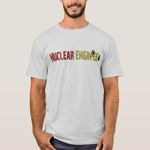 Camiseta T-shirt escuros nucleares do engenheiro