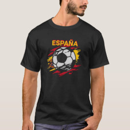 Camiseta T-shirt Espanha preta. 06