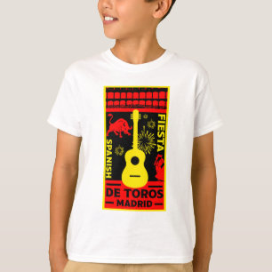 Camiseta T-Shirt espanhol Bull Fight Corrida De Toros