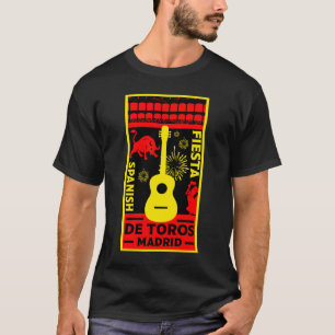 Camiseta T-Shirt espanhol Bull Fight Corrida De Toros