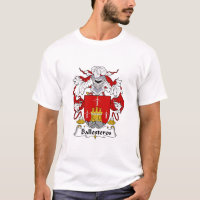 T-shirt espanhol da crista da família de