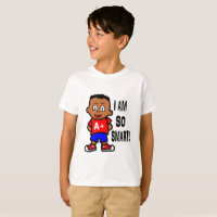 T-shirt esperto do menino do afro-americano