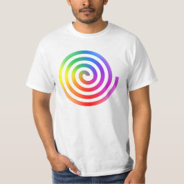 Camiseta T-shirt espiral do arco-íris