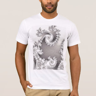 Camiseta T-shirt espiral dobro de prata