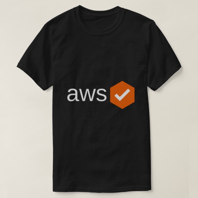 Camiseta T-Shirt essencial certificado AWS (Frente do Design)