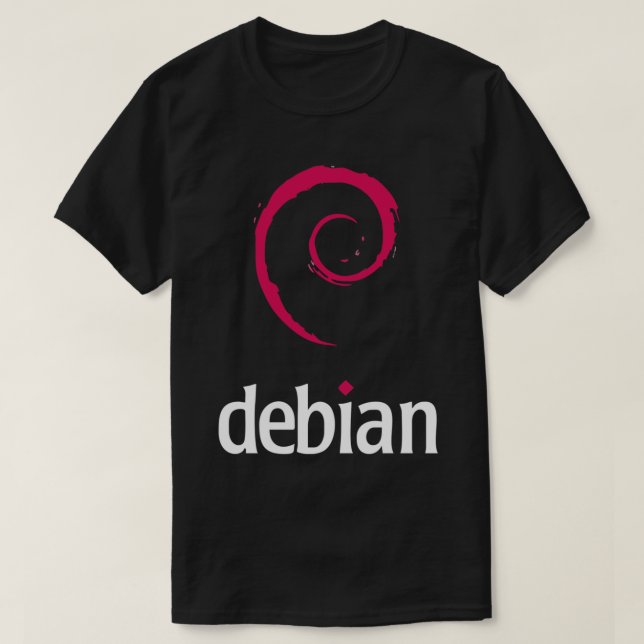 Camiseta T-Shirt Essencial Debian (Frente do Design)