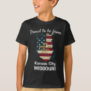 Camiseta T-Shirt Estatal Personalizado do Missouri