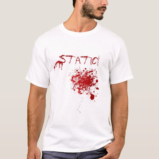 Camiseta T-shirt estático do "Spatter" (Frente)