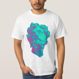 Camiseta T-shirt estético dos homens da estátua do pulso