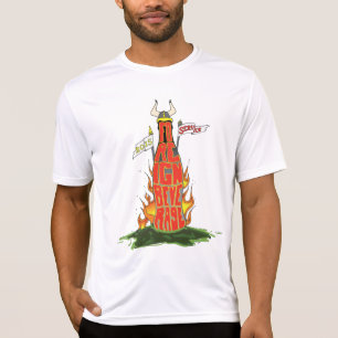 Camiseta T-shirt estrangeiro da equipe do serviço da bebida