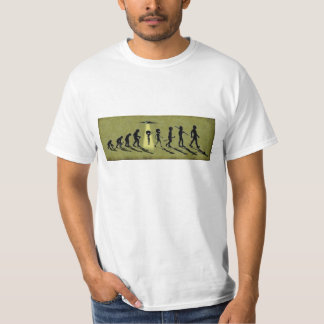 Camiseta T-shirt estrangeiro da evolução