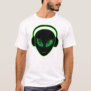 Camiseta T-shirt estrangeiro dos fones de ouvido