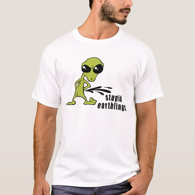 Camiseta T-shirt estrangeiro engraçado (Frente)